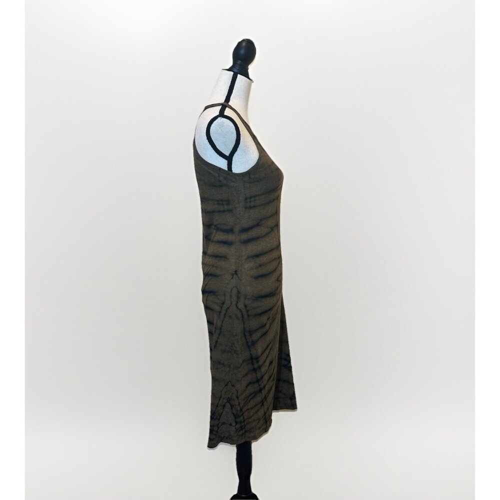 Raquel Allegra Dress Women’s Size 1 (Medium) Brown Tie Dye Point Sleeveless Midi - Picture 4 of 13